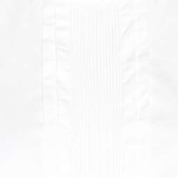 Pre Owned Emilio Pucci White Cotton Sangallo Trim Pintuck Detail Blouse M