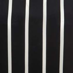 مملوكة مسبقًا Emilio Pucci Black and White Striped Silk Oversized Sleeveless Top S