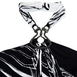 Emilio Pucci Bianco Nero Stretch Top S