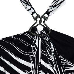 Emilio Pucci Bianco Nero Stretch Top S