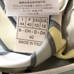 Pre Owned Emilio Pucci Multicolor Geometric Printed Silk Jersey Belted Dress M