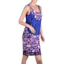 Pre Owned Emilio Pucci Printed Jersey Dress XS