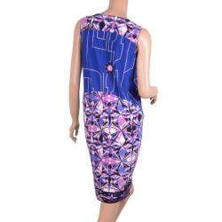 Pre Owned Emilio Pucci Printed Jersey Dress XS