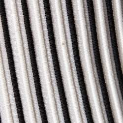 Pre Owned Emilio Pucci Black & White Striped Knit Pleated Cuff Detailed Top XL