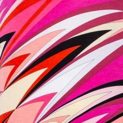 Pre Owned توب إيميليو بوتشي قطن مطبوع متعدد الألوا ن رقم حرف في مقاس صغير - سمول