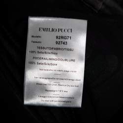 مملوكة مسبقًا Emilio Pucci Multicolor Printed Silk Quilted Detail Mini Dress S