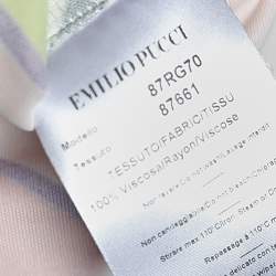 Pre Owned Emilio Pucci Multicolor Printed jersey Shift Dress S