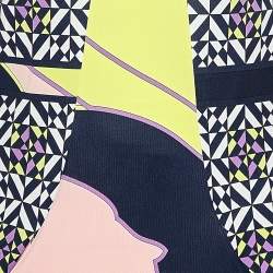 Pre Owned Emilio Pucci Multicolor Printed jersey Shift Dress S