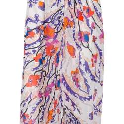Pre Owned Emilio Pucci Multicolored Printed Cotton Beach Skirt M