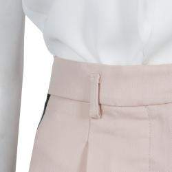 Emilio Pucci Pink Contrast Side Panel Detail Trousers S