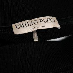 Emilio Pucci Multicolor Printed Cotton Knit Sweatshirt S