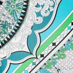 Pre Owned Emilio Pucci Multicolor Printed Silk Maxi Skirt S