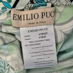 Pre Owned Emilio Pucci Multicolor Printed Silk Maxi Skirt S