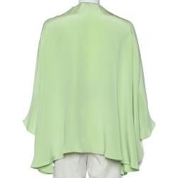 Pre Owned توبإيميلو بوسي حرير مزخرف أخضر مقاس واحد - وان سايز