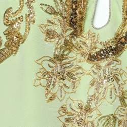 Pre Owned توبإيميلو بوسي حرير مزخرف أخضر مقاس واحد - وان سايز