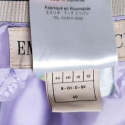 Pre Owned Emilio Pucci Multicolor Floral Printed Cotton Tapered Leg Trousers M