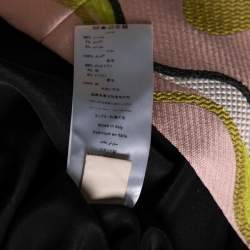 Pre Owned فستان قصير إميليو بوتشي جاكار مموج وردي وأخضر مقاس متوسط - ميديوم 