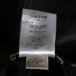 Pre Owned Emilio Pucci Black Leather Fitted Pants M