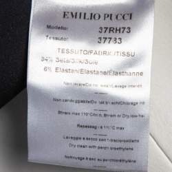 Pre Owned Emilio Pucci Multicolor Printed Silk Shift Dress S