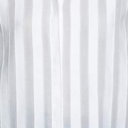 Pre Owned Emilio Pucci White Cotton & Silk Tie Detail Button Front Shirt S