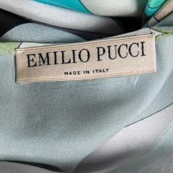 Emilio Pucci Multicolor Printed Silk Sleeveless Top M