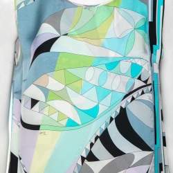 Emilio Pucci Multicolor Printed Silk Sleeveless Top M
