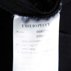 Emilio Pucci Black Wool tapered Leg Pants M