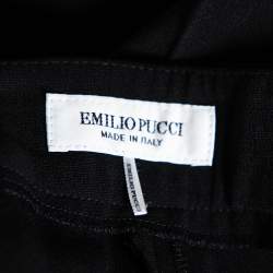 Emilio Pucci Black Wool tapered Leg Pants M