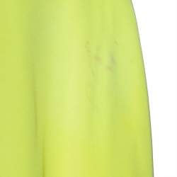 Pre Owned Emilio Pucci Yellow Silk Bead Embellished Kaftan Dress M 