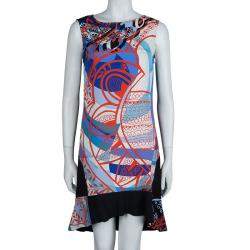 مملوكة مسبقًا Emilio Pucci Multicolor Printed Crepe Sleeveless Shift Dress M