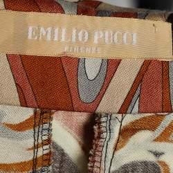Emilio Pucci Multicolor Printed Virgin Wool Skirt M