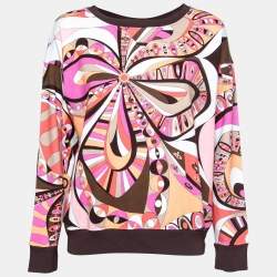 Emilio Pucci Multicolor Printed Cotton Sweatshirt M