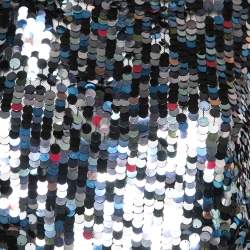 Emilio Pucci Black Sequin Embellished Tulle & Silk Sleeveless Top M