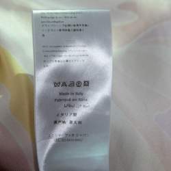 Pre Owned Emilio Pucci Pink Multicolor Printed Silk Neck Wrap Midi Dress M