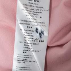 مملوكة مسبقًا Emilio Pucci Pink Jersey Logo Printed Short Sleeve T-Shirt L