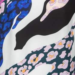 Emilio Pucci Multicolor Printed Crepe Top M