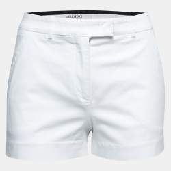Emilio Pucci White Cotton Stretch Shorts S