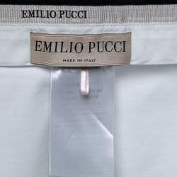 Emilio Pucci White Cotton Stretch Shorts S