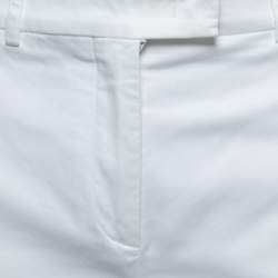 Emilio Pucci White Cotton Stretch Shorts S