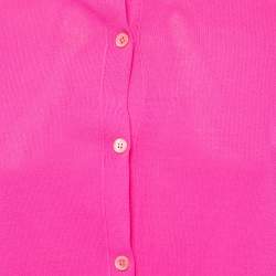 Emilio Pucci Pink Knit Button Front Cardigan M