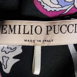 Emilio Pucci Multicolor Printed Silk Top S