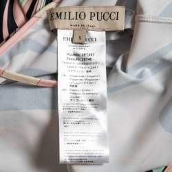 Emilio Pucci Pink Printed Stretch Jersey Scoop Back Jumpsuit S