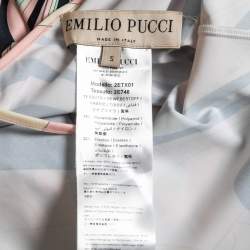 Emilio Pucci Pink Printed Stretch Jersey Scoop Back Jumpsuit S