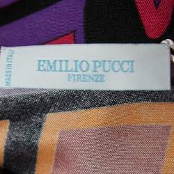 Emilio Pucci Multicolor Printed  Jersey Kaftan Maxi Dress M