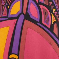 Emilio Pucci Multicolor Printed  Jersey Kaftan Maxi Dress M