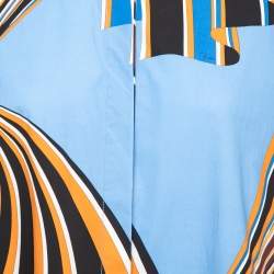 Emilio Pucci Multicolor Printed Cotton Button Front Shirt M