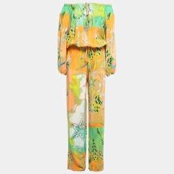 Emilio Pucci Multicolor Printed Silk Jumpsuit S