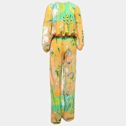 Emilio Pucci Multicolor Printed Silk Jumpsuit S