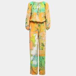 Emilio Pucci Multicolor Printed Silk Jumpsuit S