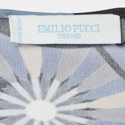 Pre Owned Emilio Pucci Multicolor Print Jersey Dress S